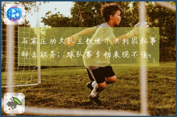 石家庄功夫队主教练牛洪利因私事辞去职务；球队赛季初表现不佳，仅取得1胜3负