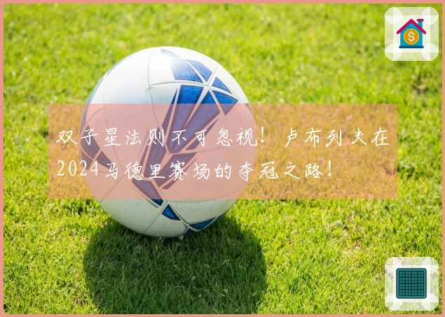 双子星法则不可忽视！卢布列夫在2024马德里赛场的夺冠之路！